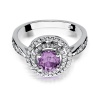 Pierścionek W0274 Ametyst 0,90ct białe złoto