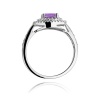Pierścionek W0274 Ametyst 0,90ct białe złoto