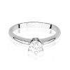 Pierścionek W0557 Biały Szafir 0,60ct białe złoto