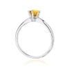 Pierścionek W0557 Cytryn 0,50ct białe złoto