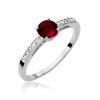 Pierścionek W0066 Granat 0,60ct białe złoto