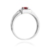 Pierścionek W0271 Rubin 0,20ct białe złoto