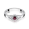 Pierścionek W0185 Rubin 0,15ct białe złoto