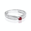 Pierścionek W0449 Rubin 0,15ct białe złoto