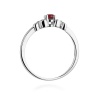Pierścionek W0414 Rubin 0,15ct białe złoto