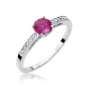 Pierścionek W0066 Rubin 0,60ct białe złoto