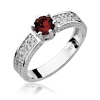 Pierścionek W0075 Rubin 0,60ct białe złoto
