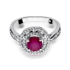 Pierścionek W0274 Rubin 1,20ct białe złoto