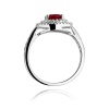 Pierścionek W0274 Rubin 1,20ct białe złoto