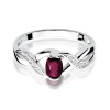Pierścionek W0028 Rubin 0,60ct białe złoto