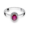 Pierścionek W0330 Rubin 0,60ct białe złoto