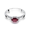 Pierścionek W0006 Rubin 0,60ct białe złoto