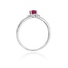 Pierścionek W0068 Rubin 0,60ct białe złoto