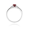 Pierścionek W0264 Rubin 0,60ct białe złoto