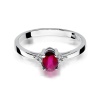 Pierścionek W0301 Rubin 0,60ct białe złoto