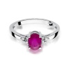 Pierścionek W0308 Rubin 1,00ct białe złoto