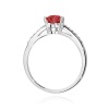 Pierścionek W0486 Rubin 1,10ct białe złoto
