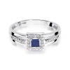 Pierścionek W0271 Szafir 0,20ct białe złoto