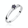 Pierścionek W0222 Szafir 0,15ct białe złoto