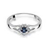 Pierścionek W0185 Szafir 0,15ct białe złoto