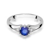Pierścionek W0076 Szafir 0,50ct białe złoto