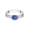 Pierścionek W0077 Szafir 0,70ct białe złoto