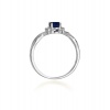 Pierścionek W0019 Szafir 0,70ct białe złoto