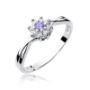 Pierścionek W0072 Tanzanit 0,15ct białe złoto