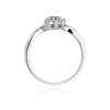 Pierścionek W0072 Tanzanit 0,15ct białe złoto