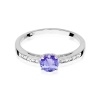 Pierścionek W0066 Tanzanit 0,50ct białe złoto