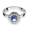 Pierścionek W0284 Tanzanit 0,50ct białe złoto