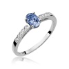 Pierścionek W0067 Tanzanit 0,40ct białe złoto