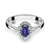 Pierścionek W0312 Tanzanit 0,40ct białe złoto