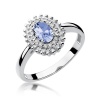 Pierścionek W0303 Tanzanit 0,40ct białe złoto