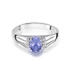 Pierścionek W0005 Tanzanit 0,40ct białe złoto