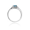 Pierścionek W0076 Topaz London Blue 0,50ct białe złoto