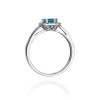 Pierścionek W0087 Topaz London Blue 0,50ct białe złoto