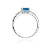 Pierścionek W0077 Topaz London Blue 0,50ct białe złoto