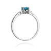 Pierścionek W0301 Topaz London Blue 0,50ct białe złoto