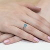 Pierścionek W0039 Topaz Swiss 0,70ct białe złoto
