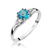 Pierścionek W0044 Topaz Swiss 0,70ct białe złoto