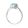 Pierścionek W0514 Topaz Swiss 0,70ct białe złoto