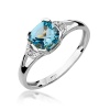 Pierścionek W0040 Topaz Swiss 1,10ct białe złoto