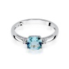 Pierścionek W0003 Topaz Swiss 1,10ct białe złoto