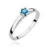 Pierścionek W0222 Topaz Swiss 0,15ct białe złoto