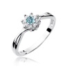 Pierścionek W0072 Topaz Swiss 0,15ct białe złoto