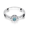 Pierścionek W0072 Topaz Swiss 0,15ct białe złoto