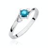 Pierścionek W0346B Topaz Swiss 0,25ct białe złoto