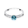 Pierścionek W0066 Topaz Swiss 0,50ct białe złoto