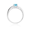 Pierścionek W0066 Topaz Swiss 0,50ct białe złoto